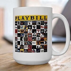 *30off3* NWOT. 🕯🌹Playbill Mug. Perfect for the Broadway Musical Fan.